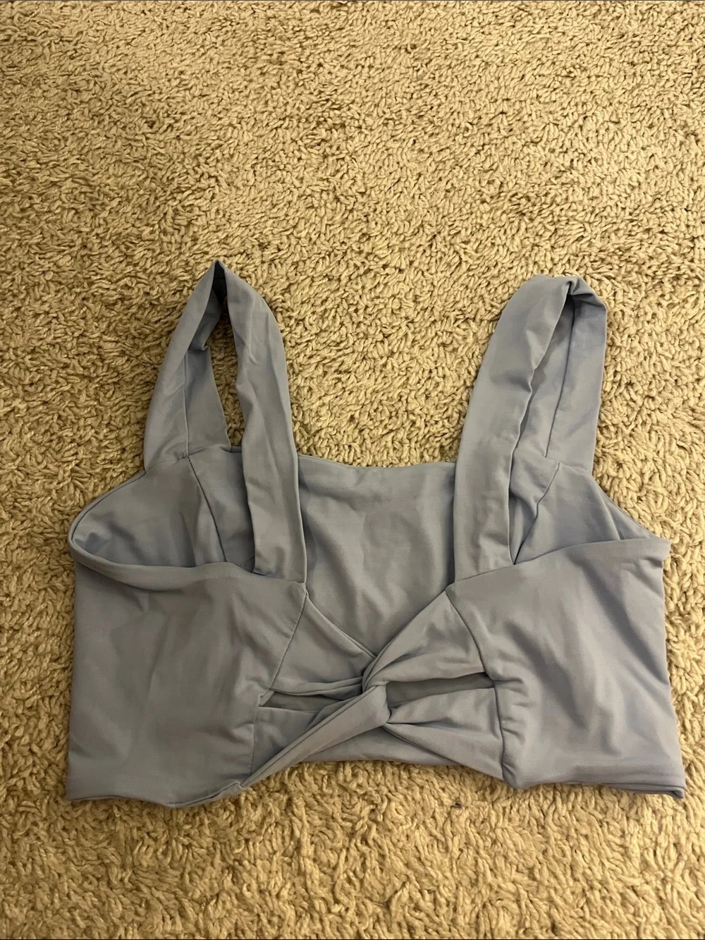 Tavik Powder Blue Square Crop Tank